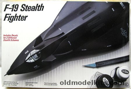 Testors 1/48 F-19 Stealth Concept Fighter, 595 plastic model kit